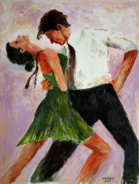 Vladimir Volosov  'The Dance', created in 2019, Original Calligraphy.