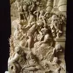 Vladimir Rusinov: 'Birth Of Queen', 2007 Wood Sculpture, Mythology. Artist Description:  I would like to show my new art brand: Paintings of P. P. Rubens ( 17- 18th century) - - > The canvases of Rubens in J. M. Nattie engravings ( 18th century ) - - - > Ruben' s artworks in high relief images of Vladimir Rusinov ( 21- th century ) . A stage represents the goddess Yunona, ...