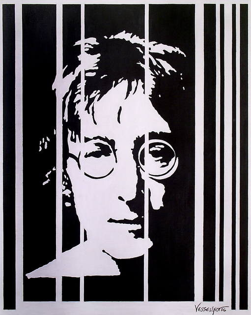 Vlado Vesselinov  'John Lennon', created in 2006, Original Painting Acrylic.