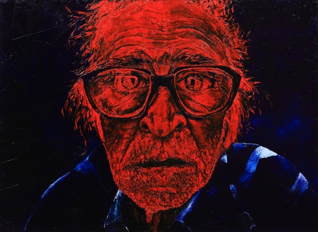 Volodya Hubanov  'The Sad Man', created in 2016, Original Painting Oil.