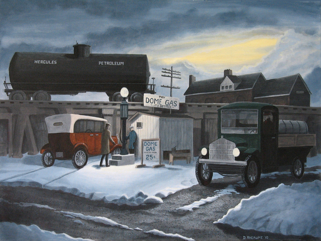 Dave Rheaume  'Dome Gas', created in 2010, Original Painting Acrylic.
