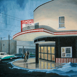 Dave Rheaume: 'The Elmdale', 2010 Acrylic Painting, Vintage. 