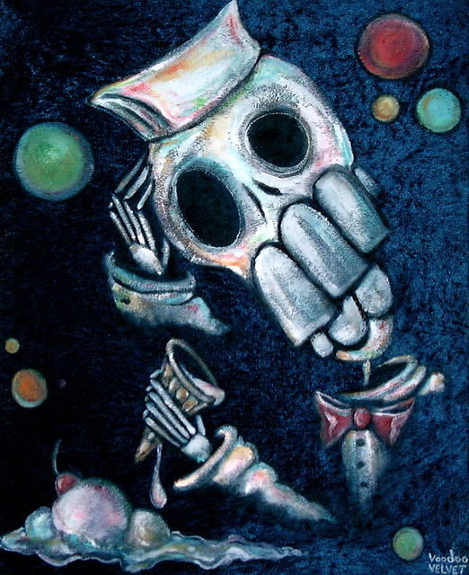 Voodoo Velvet  'Whats Important ', created in 2011, Original Painting Acrylic.