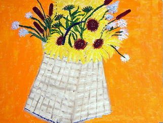 Vincent Sferrino: 'Flower Basket', 2013 Acrylic Painting, Floral. 