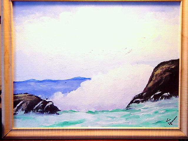 Vincent Sferrino  'Raging Sea', created in 2002, Original Painting Acrylic.