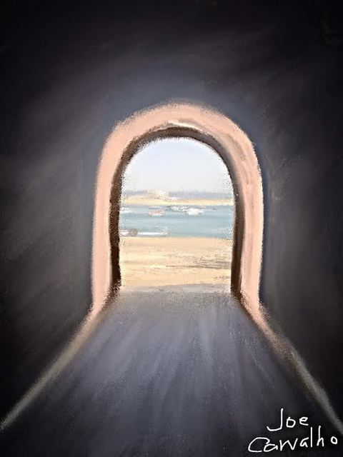 Artist Jose Carvalho. 'Tunnel' Artwork Image, Created in 2014, Original Digital Drawing. #art #artist