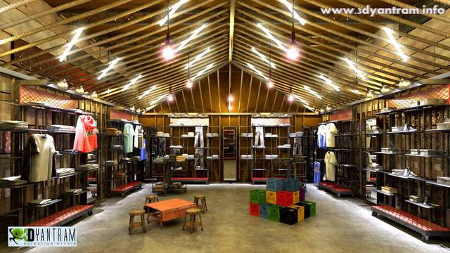 Ruturaj Desai  'Yantram 3D Shop Interior Rendering Design ', created in 2013, Original Mixed Media.