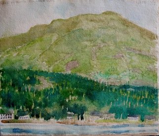 Walter King: 'Loch Long', 2014 Watercolor, Landscape.  Loch Long near the top of Loch Lomand Scotland. ...