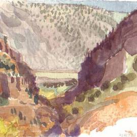 Rio Grande Near Bandelier State Park NM By Walter King