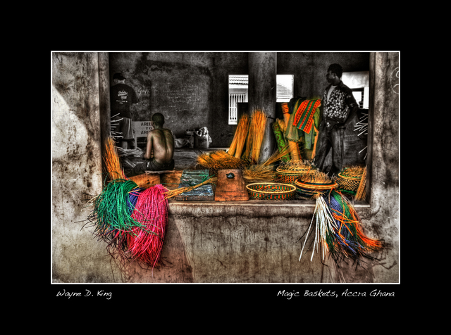 Artist Wayne King. 'Magic Baskets Poster' Artwork Image, Created in 2010, Original Photography Digital. #art #artist