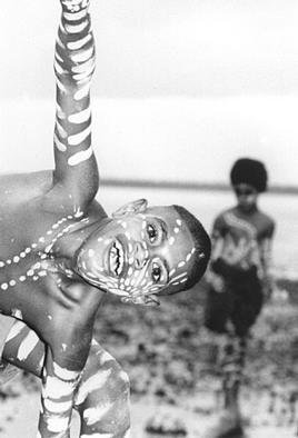Wayne Quilliam: 'Croc Fest', 2002 Illustration, Culture. photo of aboriginal boy in weipa queensland by wayne quilliam...