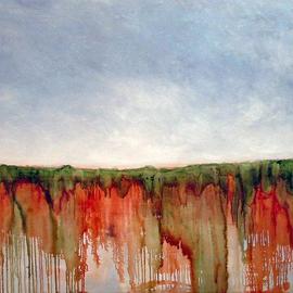 Wayne Wilcox: 'Across the Mississippi', 2005 Oil Painting, Landscape. Artist Description: Currently on exhibit at FedexForum Exeuctive Suite Level....