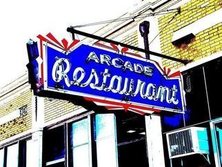 Wayne Wilcox: 'Arcade Sign', 2005 Other Photography, Cityscape. Downtown Memphis Series...
