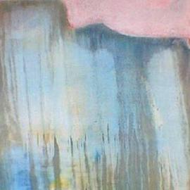 Wayne Wilcox: 'Cliff', 1975 Oil Painting, Abstract. 
