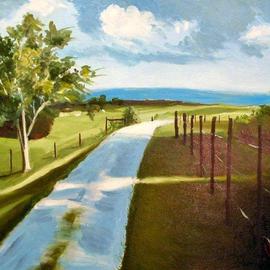 Wayne Wilcox: 'East Tennessee Afternoon', 2004 Oil Painting, Landscape. 
