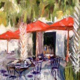 Wayne Wilcox: 'Watercolor Cafe', 2005 Oil Painting, Landscape. 