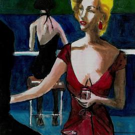 Blonde  Bar Fly Happy Hour   By Harry Weisburd