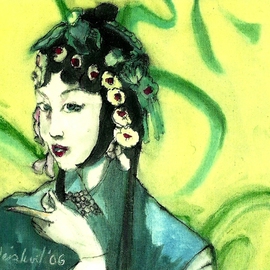 Chinese Opera Singer By Harry Weisburd