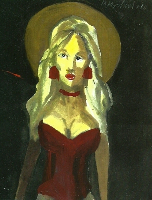 Artist Harry Weisburd. 'Contemporary Madonna' Artwork Image, Created in 2011, Original Pottery. #art #artist