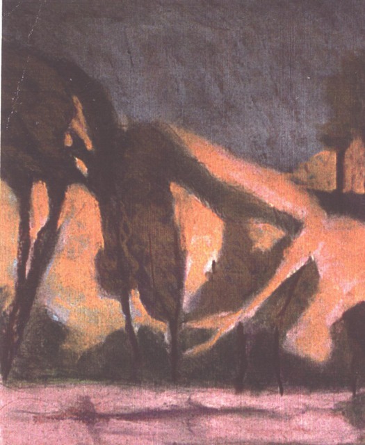 Artist Harry Weisburd. 'GAIA Earth Goddess Kneeling' Artwork Image, Created in 2002, Original Pottery. #art #artist