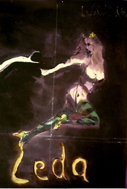 Artist Harry Weisburd. 'Myth Contemporary Leda And Swan 6' Artwork Image, Created in 1996, Original Pottery. #art #artist