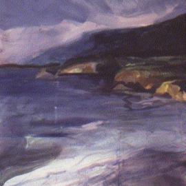 Harry Weisburd: 'NORTHERN CALIFORNIA COAST', 2002 Acrylic Painting, Landscape. Artist Description: Acrylic on paper painting of the Northern Californa Coast. ...