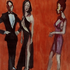 Two  Women and a Man  By Harry Weisburd