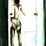 YELLOW BATHROOM DOORKNOB By Harry Weisburd