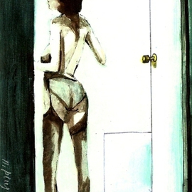 YELLOW BATHROOM DOORKNOB  By Harry Weisburd