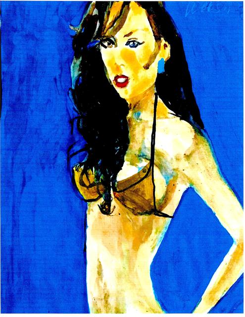 Artist Harry Weisburd. 'Gold Bikini' Artwork Image, Created in 2020, Original Pottery. #art #artist