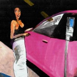 street walker pink car By Harry Weisburd