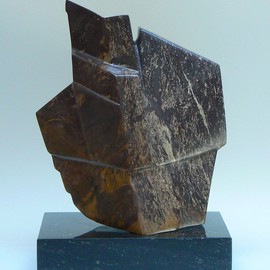 Pim Van Der Wel: 'Linea Ciocco', 2010 Stone Sculpture, Abstract. Artist Description:   A sculpture of Asian serpentine  ...