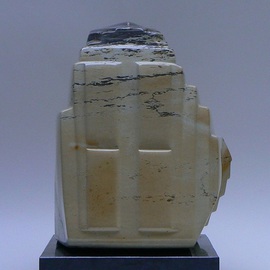 Pim Van Der Wel: 'Maya', 2009 Stone Sculpture, Abstract. Artist Description:  A sculpture of KIISI- stone ...