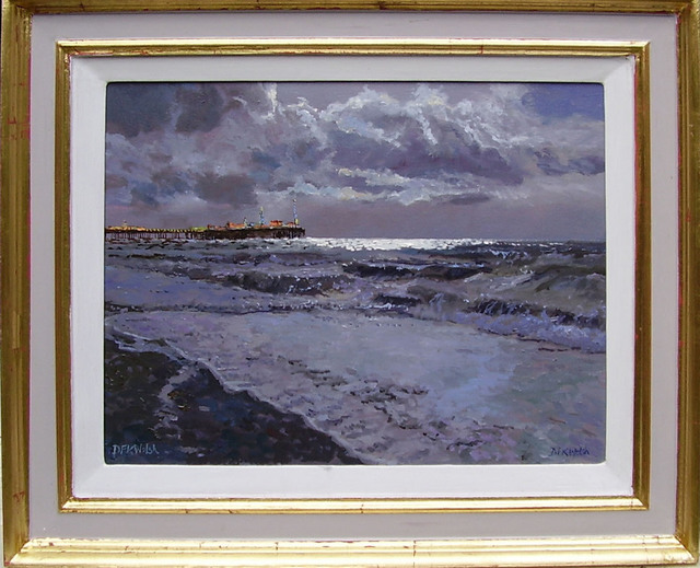 David Welsh  'Brighton Pier', created in 2009, Original Painting Oil.