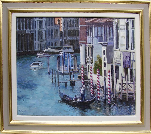 Artist David Welsh. 'Grand Canal, Venice' Artwork Image, Created in 2009, Original Painting Oil. #art #artist