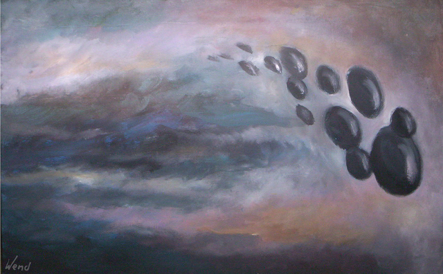 Daniel Wend  'The Arrival', created in 2014, Original Pastel Oil.