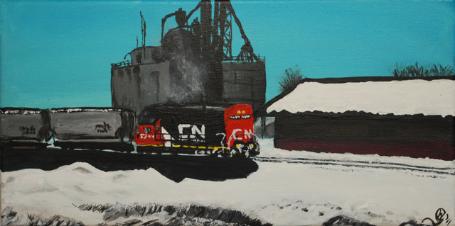 Artist Wendy Goerl. 'Winter Warmup' Artwork Image, Created in 2011, Original Watercolor. #art #artist