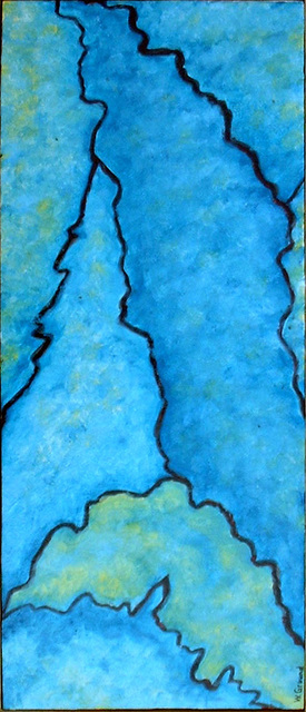 William Ground  'The Turquoise Path', created in 2006, Original Painting Oil.