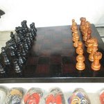 Chess table made with ebony wood By Dimitri Sonkeng