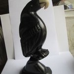 Parrot Carved With Ebony Wood, Dimitri Sonkeng