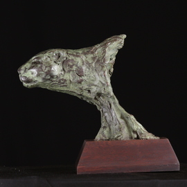 Willem Botha: 'anticipation', 2019 Bronze Sculpture, Animals. Artist Description: Sculpture Bronze on Wood.There is no better experience to see a Leopard in the wild just before he go in for the kill.  This is a frame grab of this predator waiting in Anticipation for the right moment.This is No 1 out of 15 limited edition ...