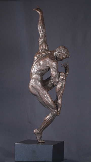 Artist Willem Botha. 'Benji The Dance Of Sorrow' Artwork Image, Created in 2019, Original Sculpture Bronze. #art #artist