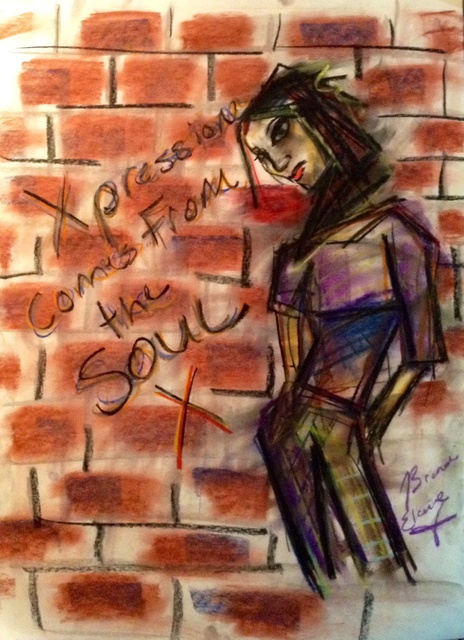 Brandi Smith  'Expression', created in 2014, Original Pastel.