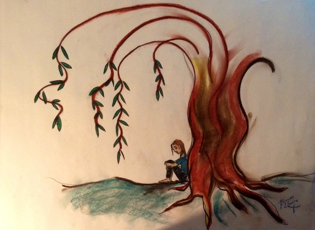Artist Brandi Smith. 'Willow' Artwork Image, Created in 2014, Original Pastel. #art #artist