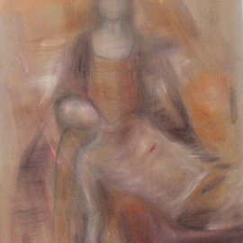 Svenja Winnegge: 'pieta', 2009 Oil Painting, Biblical. 