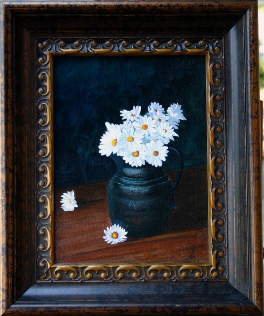 Artist Wm Kelly Bailey. 'Daisies' Artwork Image, Created in 2011, Original Painting Acrylic. #art #artist
