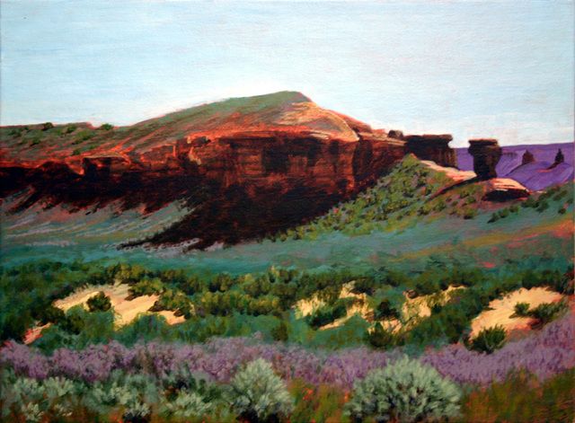 Artist Wm. Kelly Bailey. 'Dinosaur Country, Utah' Artwork Image, Created in 2012, Original Painting Acrylic. #art #artist
