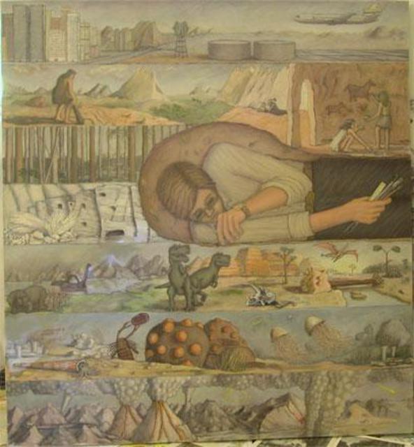 Wendy Lippincott  'Paleontology', created in 1993, Original Painting Other.