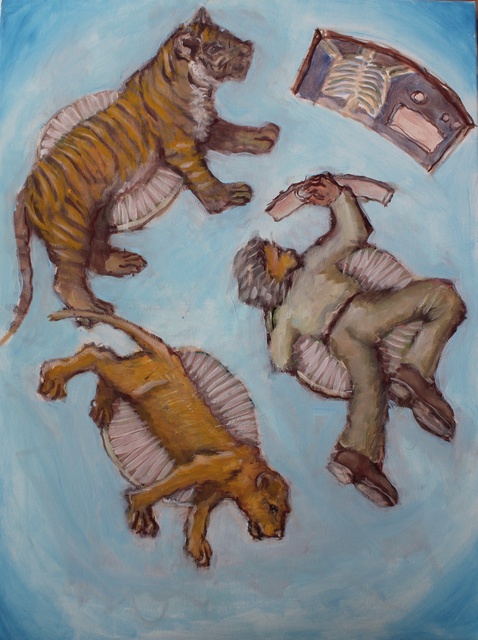 Wendy Lippincott  'Cat Scan', created in 2023, Original Painting Other.