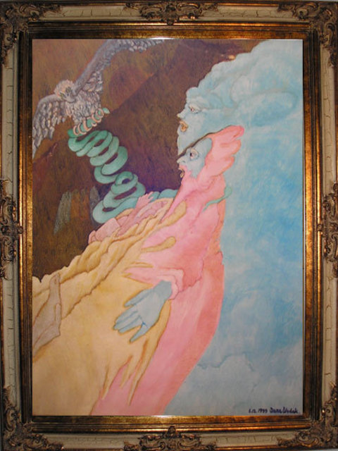 Dana Wodak  'Healing', created in 1999, Original Painting Oil.